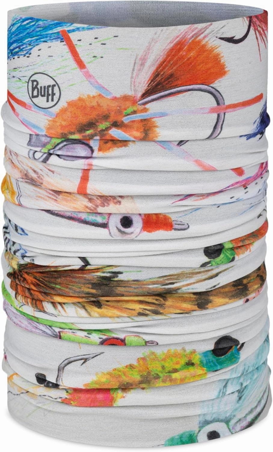 BUFF CoolNet UV Neck Gaiter, UPF 50 Sun Protection, Breathable, Versatile, Quick Dry Face Mask, Fishing Designs, Adult Size