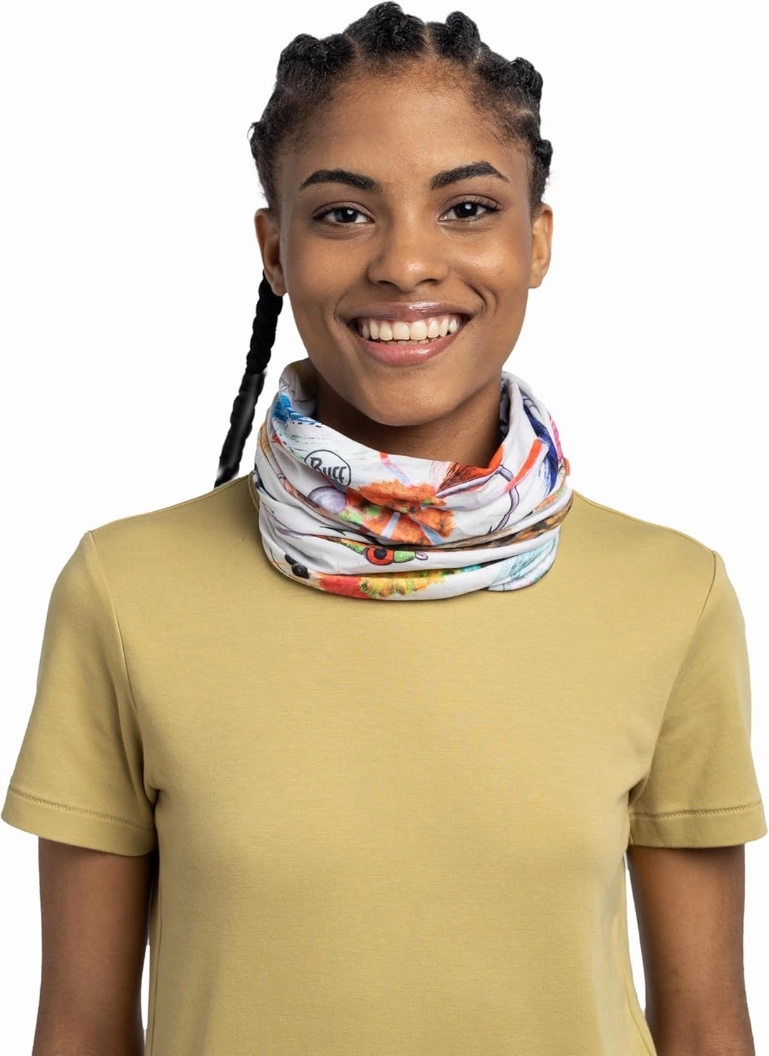 BUFF CoolNet UV Neck Gaiter, UPF 50 Sun Protection, Breathable, Versatile, Quick Dry Face Mask, Fishing Designs, Adult Size