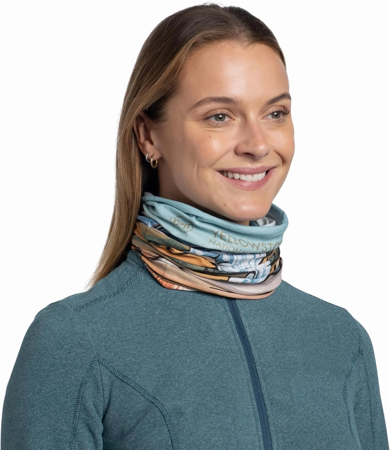 BUFF CoolNet UV Neck Gaiter, UPF 50 Sun Protection, Breathable, Versatile, Quick Dry Face Mask, National Park, Adult Size