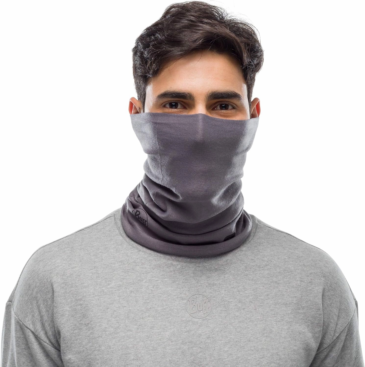 BUFF Original EcoStretch Neck Gaiter, UPF 50 Sun Protection, Breathable, Versatile, Quick Dry, Solid Colors, Adult Size