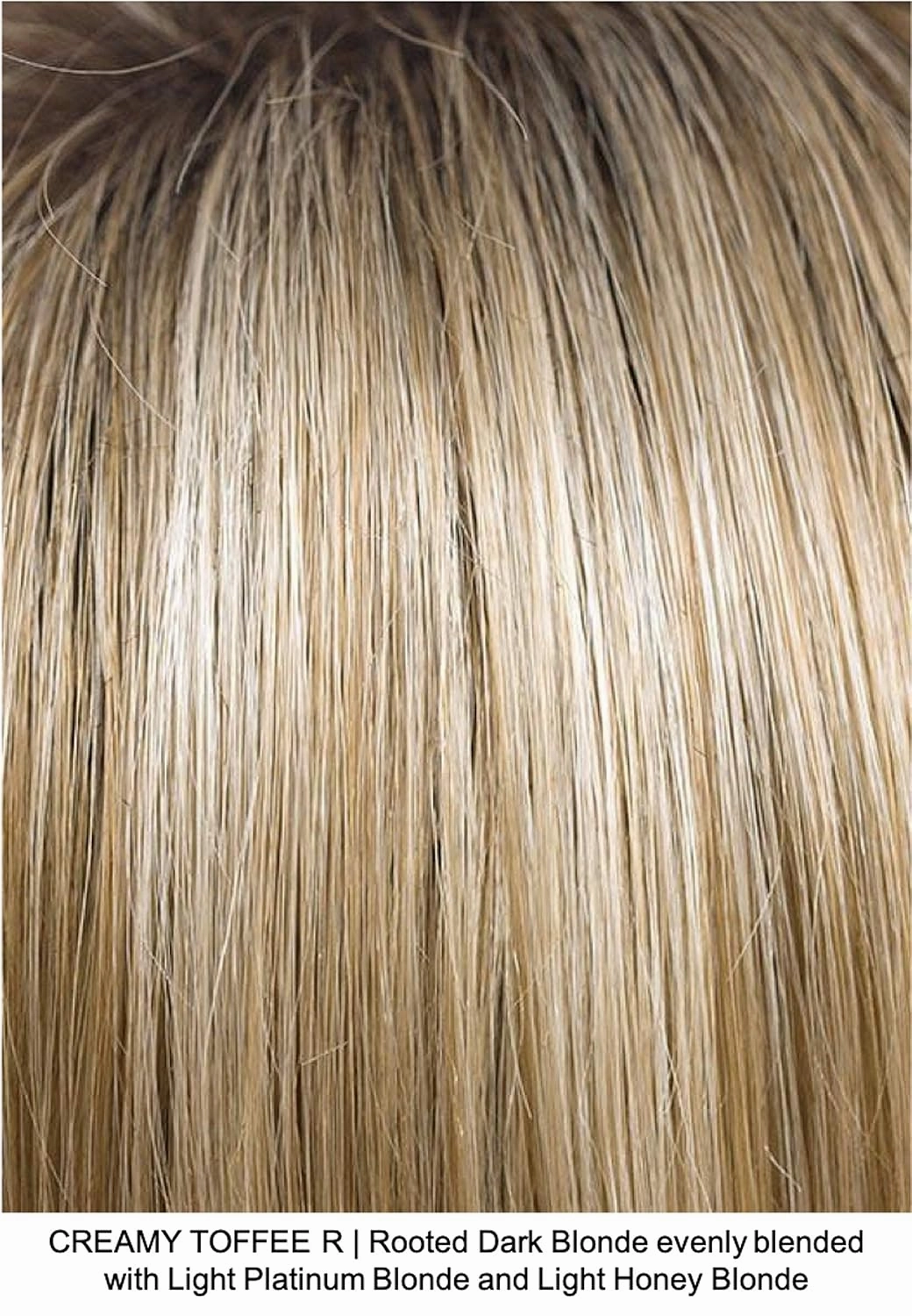 Bundle 5 Items: CODI Double Mono Synthetic Wig, 4oz Belle of Hope Enriched Shampoo, Conditioner, Wide Tooth Comb, and 19 Page Guide (Creamy Toffee R)