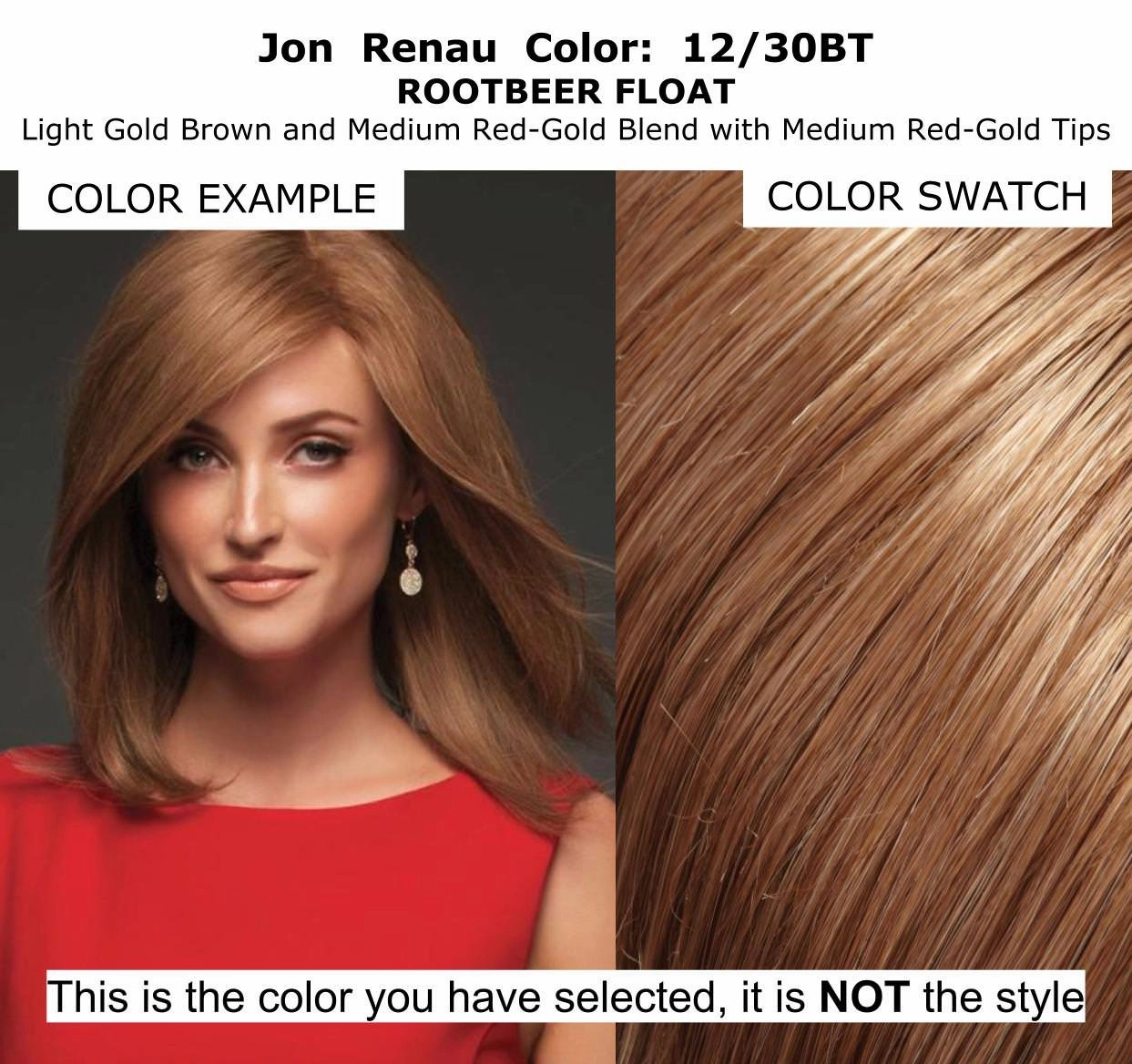 Bundle - 7 item: Carrie Hand-Tied Remy Human Hair Wig by Jon Renau, Christy's Wigs Q & A Booklet, BeautiMark Hydra Shampoo Conditioner Mask Protect Leave-In Spray Shine Serum - Color: 12/30BT