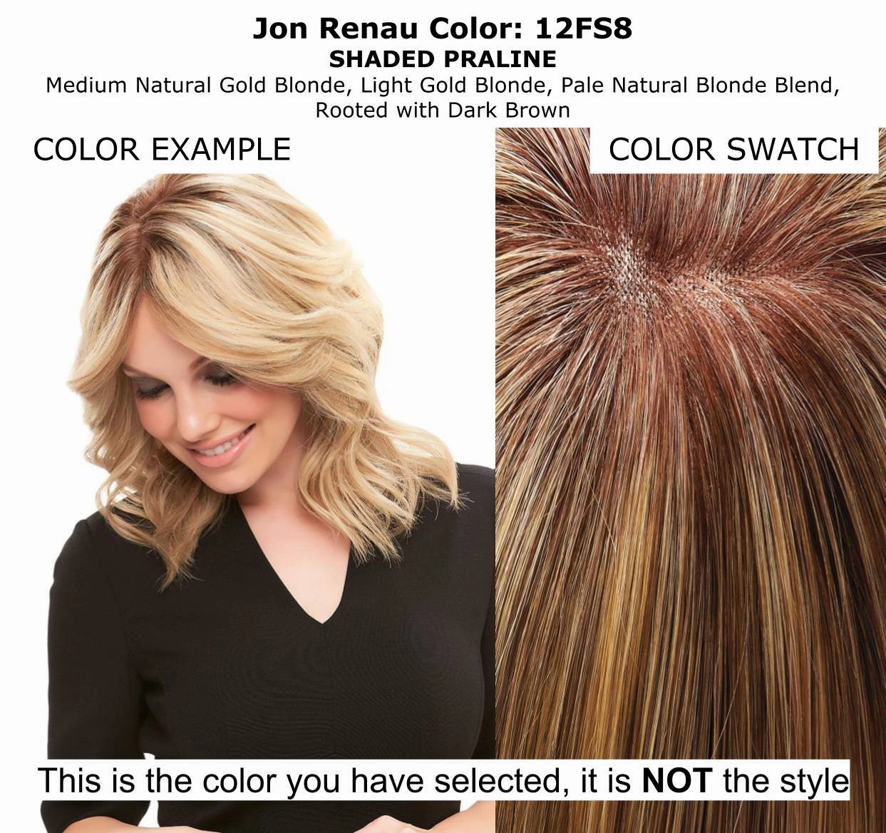 Bundle - 7 Items: 8" XL easiPart Exclusive Remy Human Hair Topper by Jon Renau, Christy's Wigs Q & A Booklet, BeautiMark Hydra Shampoo Conditioner Mask Protect Leave-In Spray Shine Serum: 12FS8