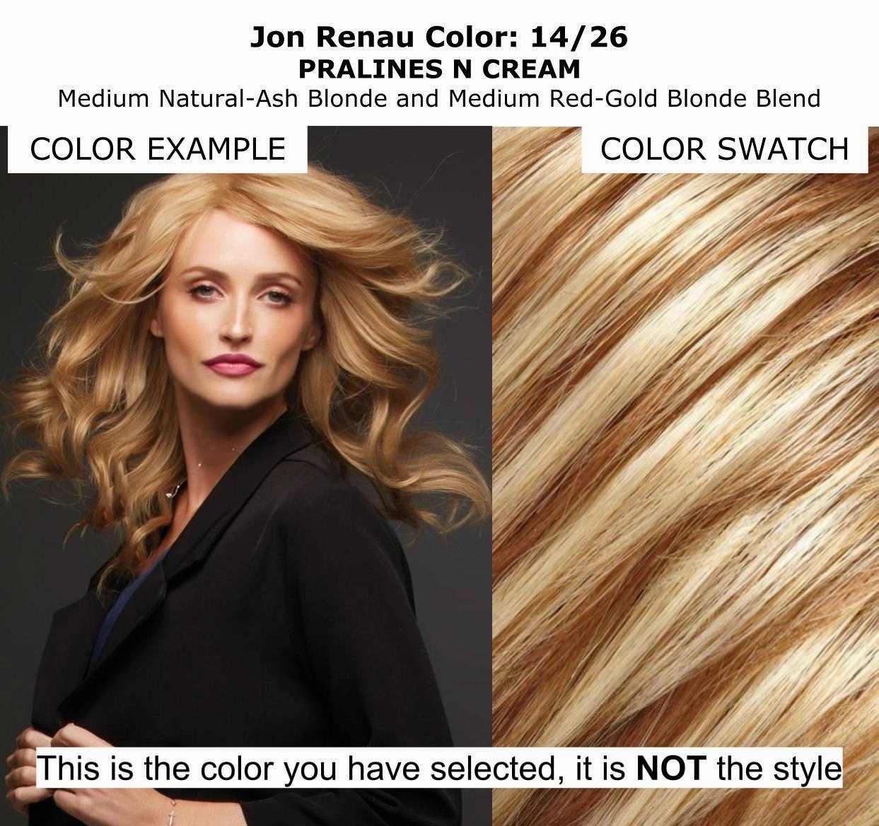 Bundle - 7 Items: Blake Lite Human Hair by Jon Renau, Christy's Wigs Q & A Booklet, BeautiMark Hydra Shampoo Conditioner Mask Protect Leave-In Spray Shine Serum - Color: 14/26