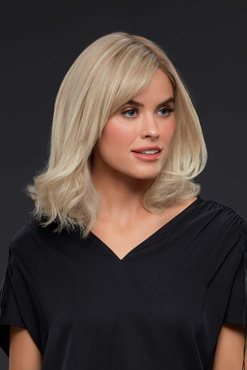 Bundle - 7 Items: Carrie Petite Exclusive Remy Human Hair by Jon Renau, Christy's Wigs Q & A Booklet, BeautiMark Hydra Shampoo Conditioner Mask Protect Leave-In Spray Shine Serum - Color: 6RN