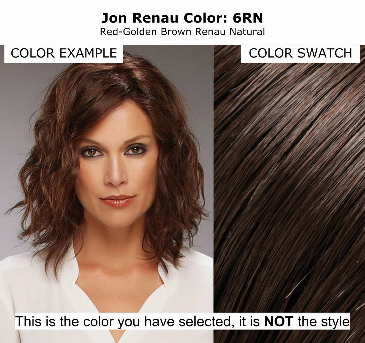 Bundle - 7 Items: Carrie Petite Exclusive Remy Human Hair by Jon Renau, Christy's Wigs Q & A Booklet, BeautiMark Hydra Shampoo Conditioner Mask Protect Leave-In Spray Shine Serum - Color: 6RN