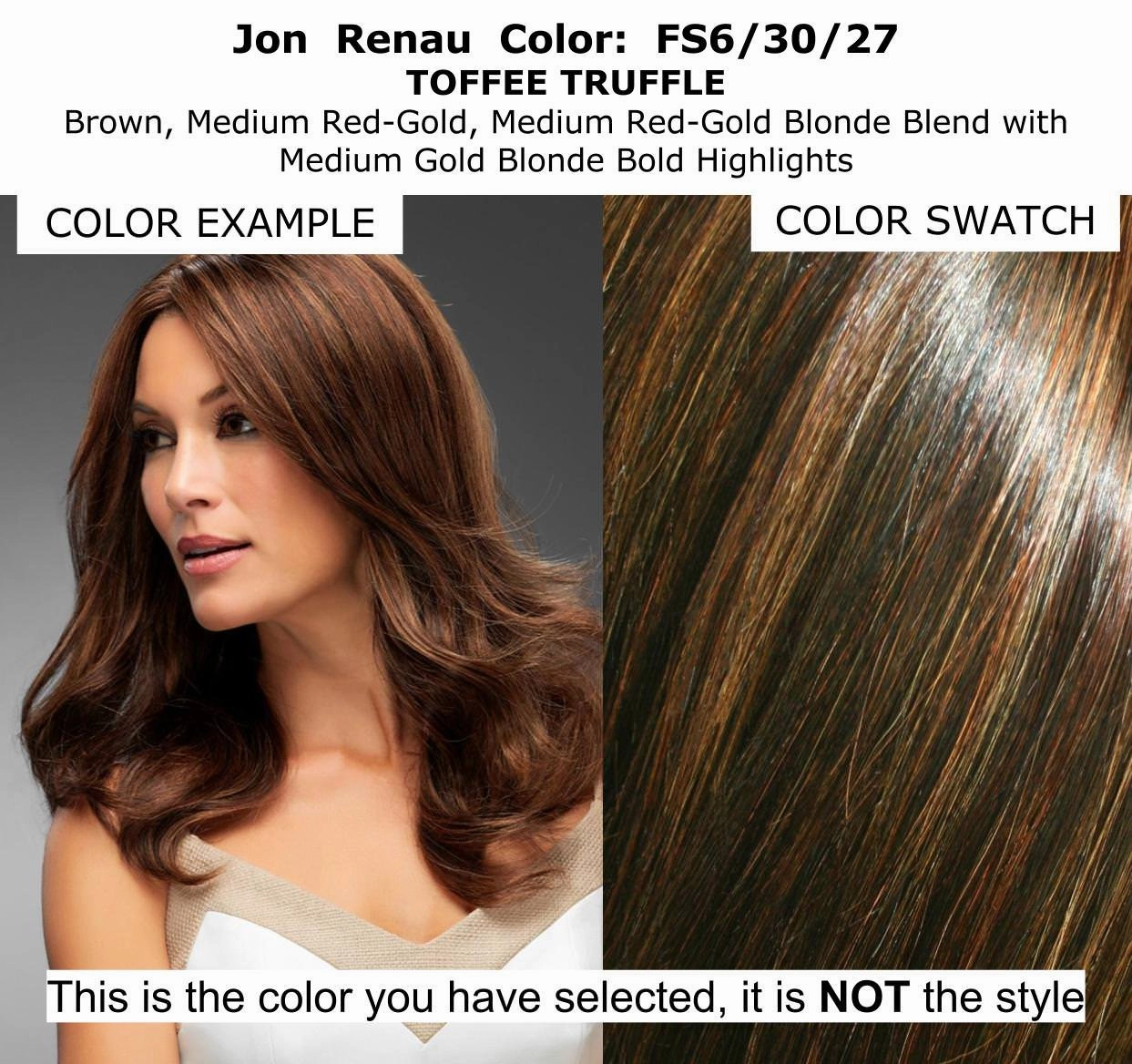 Bundle - 7 Items: Sienna Remy Human Hair by Jon Renau, Christy's Wigs Q & A Booklet, BeautiMark Hydra Shampoo Conditioner Mask Protect Leave-In Spray Shine Serum - Color: FS6/30/27
