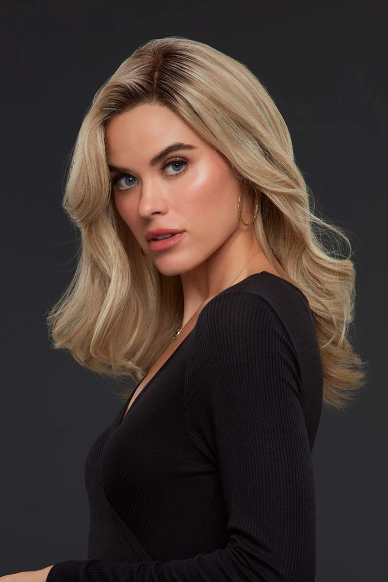 Bundle - 7 Items: Sienna Remy Human Hair by Jon Renau, Christy's Wigs Q & A Booklet, BeautiMark Hydra Shampoo Conditioner Mask Protect Leave-In Spray Shine Serum - Color: FS6/30/27