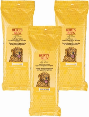 Burt's Bees for Pets Multipurpose Dog Wipes with with Honey, 3pk, 98% Natural Origin Formulas, Hypoallergenic Dog Wipes Cleaning, Dog Cleaning Wipes, Dog Wipes for Paws and Butt, epk50ct