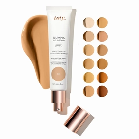 by Sofia Vergara - lumina CC Cream SPF 50 , 100% Mineral Color Correcting Cream - Medium Coverage Foundation & Broad Spectrum Sunscreen for Face - Non Comedogenic - 3N MEDIUM BEIGE
