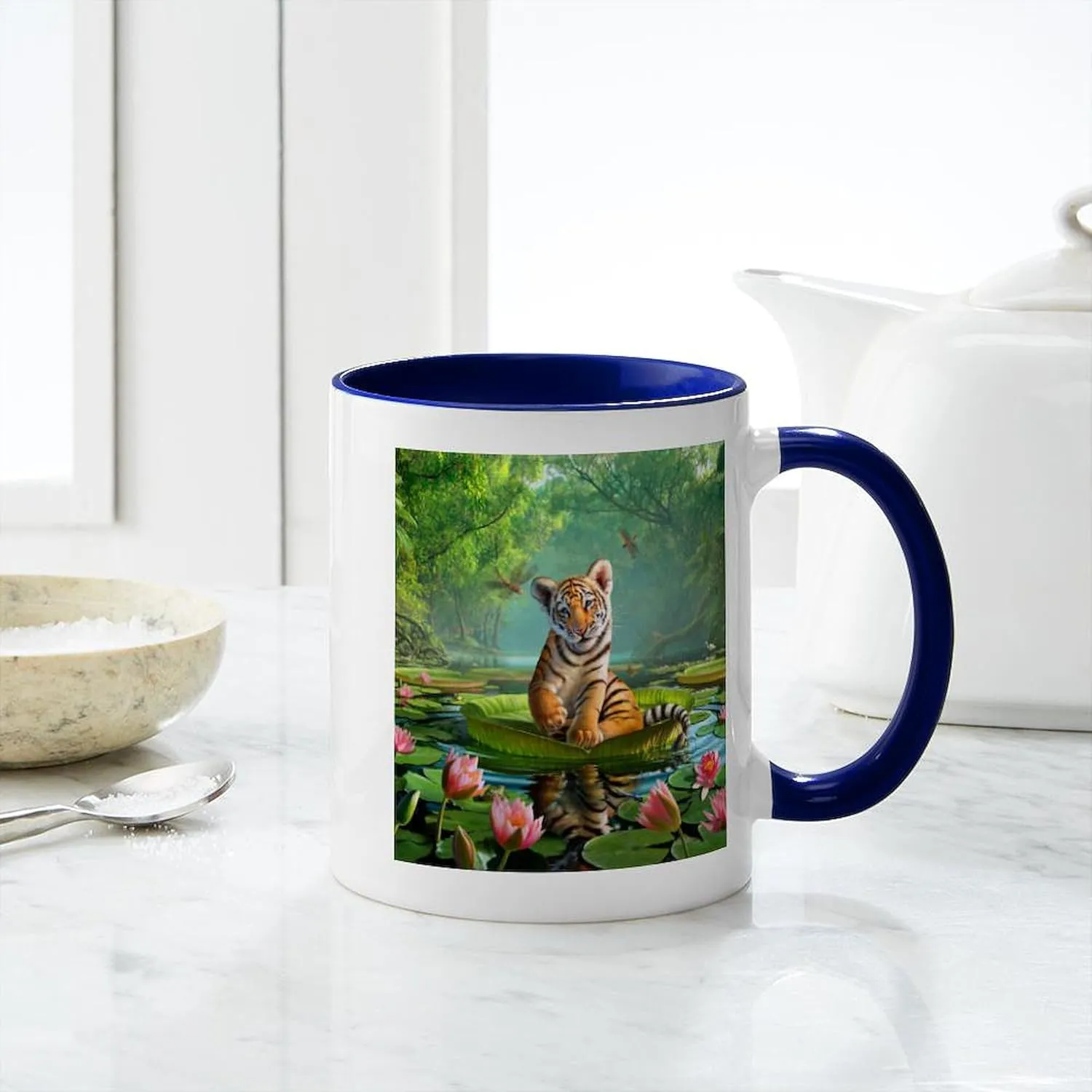 CafePress JL_Tiger Lily Mugs 11 oz (325 ml) Ceramic Coffee Mug