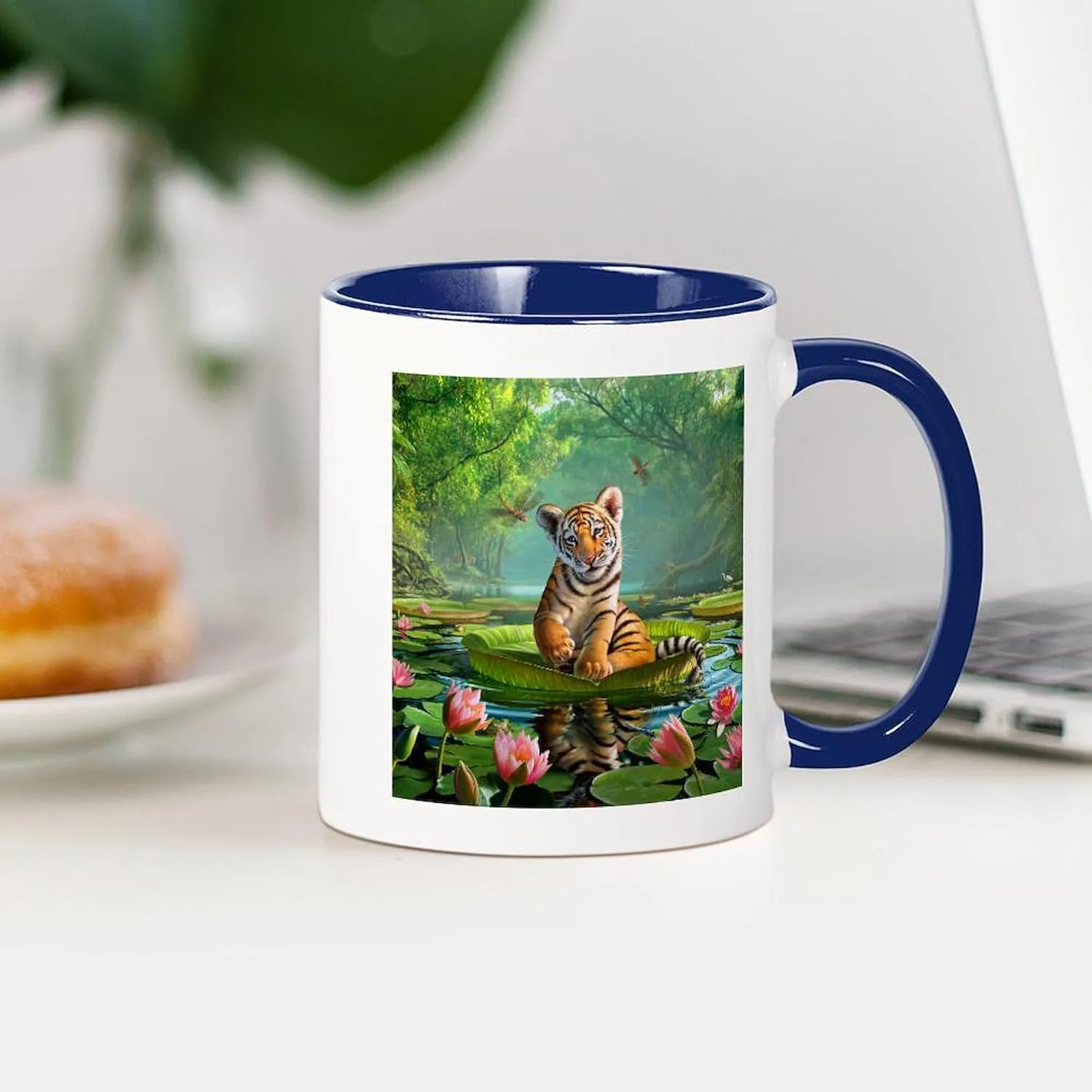 CafePress JL_Tiger Lily Mugs 11 oz (325 ml) Ceramic Coffee Mug