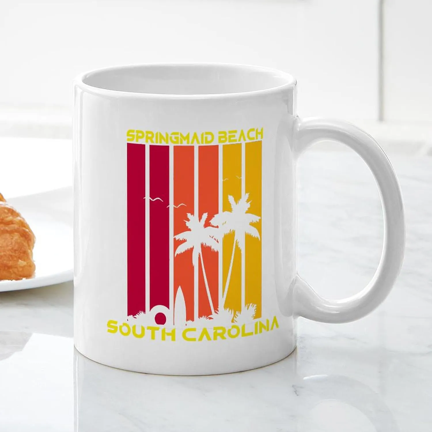 CafePress South Carolina Springmaid Beach Mugs 11 oz (325 ml) Ceramic Coffee Mug