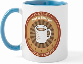 CafePress Instant Video Editor Mug 11 oz (325 ml) Ceramic Coffee Mug