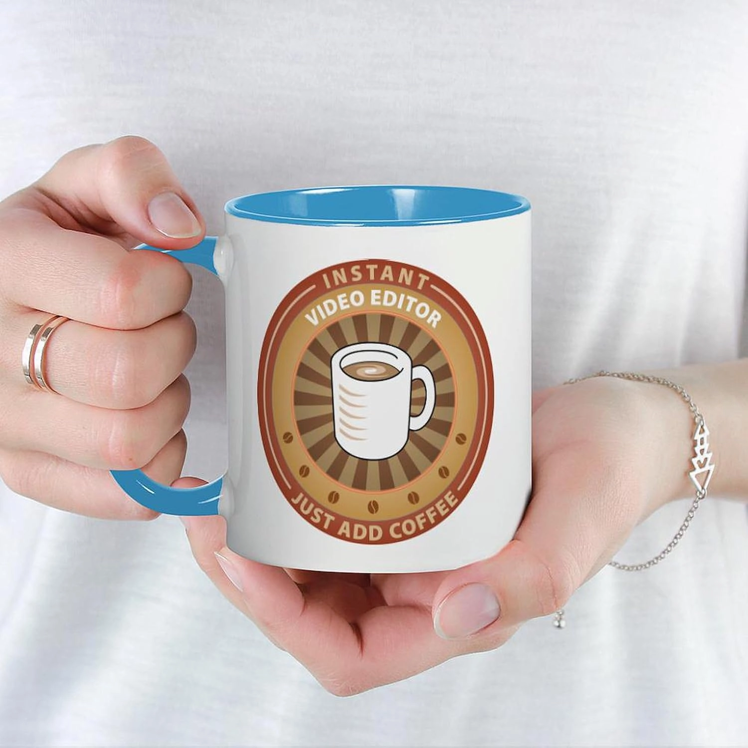 CafePress Instant Video Editor Mug 11 oz (325 ml) Ceramic Coffee Mug