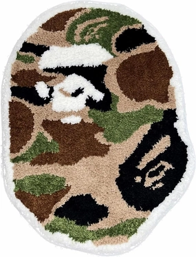 Camo Pink Bape Carpet - Hand-Made Quality Carpet, 28 "Wide x 20" Long (70 x 50 cm) - Hypebeast Style Decor for Living Room, Bedroom, Children's Room (Camo)