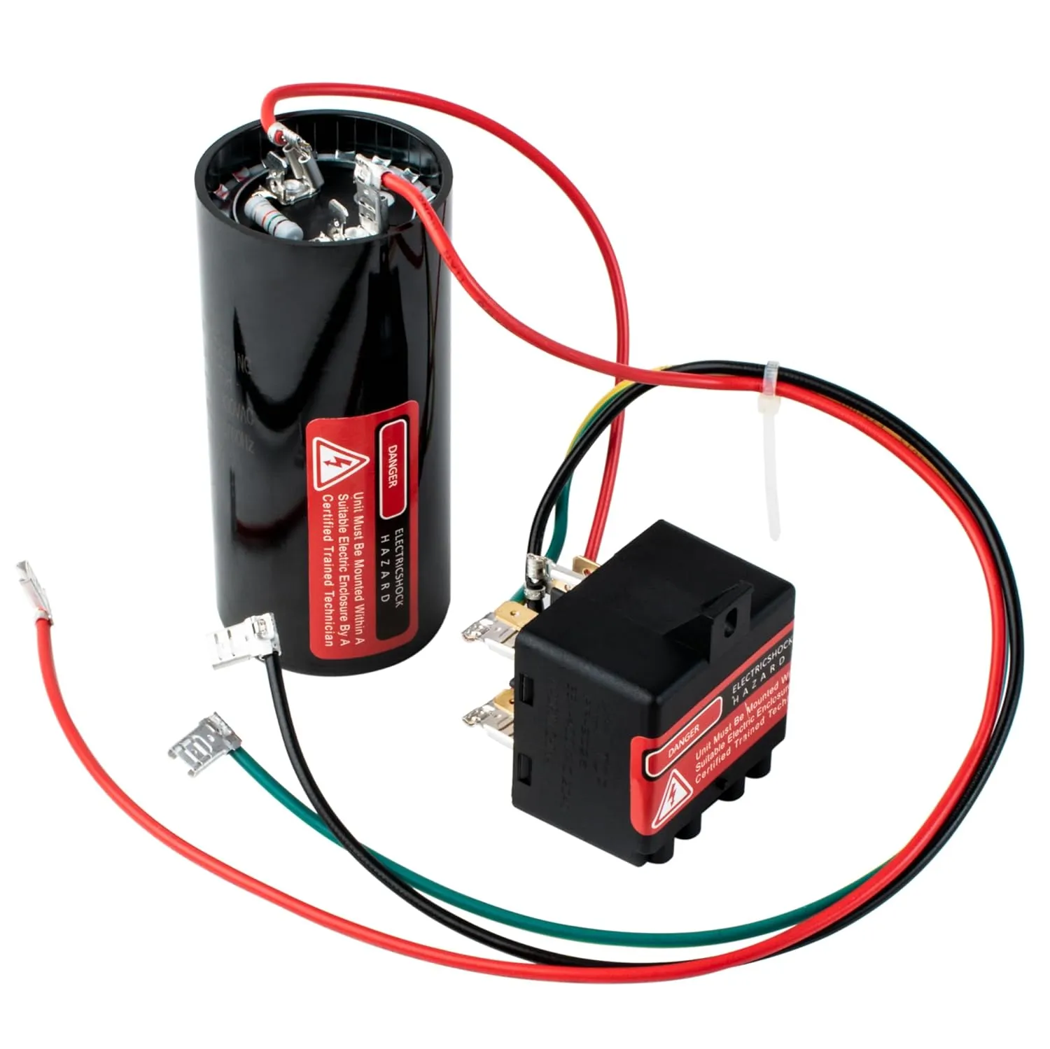 Canamax Ultra Durable 5-2-1 CSR-U2 Hard Start Capacitor - Compatible with 3.5 to 5 Tons HVAC Hard Start Kit, Air Conditioner