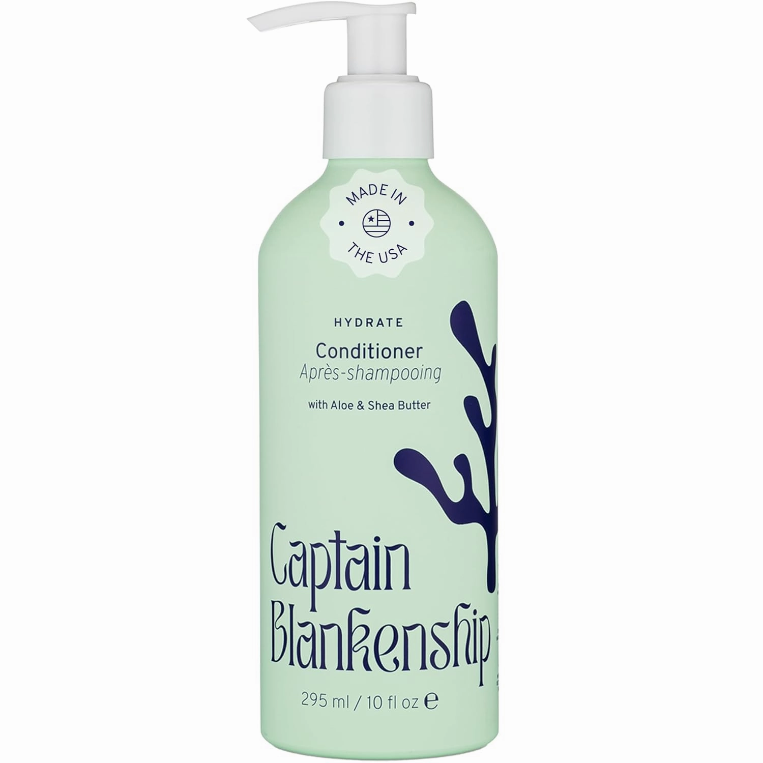Captain Blankenship Hydrate Conditioner | Moisturizes, Repairs Split Ends, Restores Shine & Softness Without Weighing Hair Down | Color-Safe, Organic, Sulfate-Free, Vegan Haircare - 10 oz