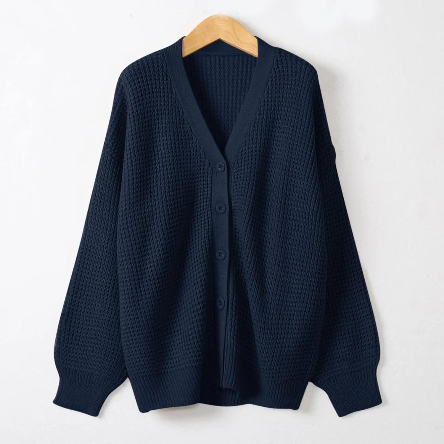 Cardigans for Women Loose Coat Button Down Long Sleeve Oversized Knit Cardigans Casual Soft Drape Fall Cardigan