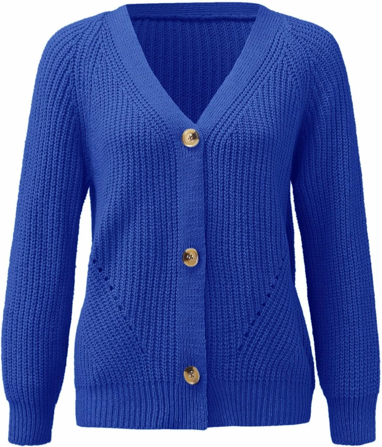 Cardigans for Women Loose Buttons Hollow Out Cardigan Sweater Autumn Open Front Knitted Sweater Women's 2024 Fall