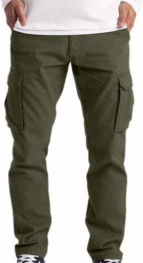 Cargo Pants for Men Casual Big and Tall Athletic Joggers Pants Solid Loose Baggy Sweatpants with Multi Pockets