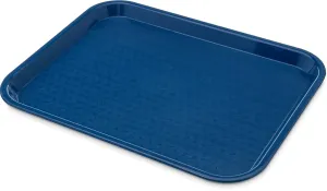 Carlisle FoodService Products CT101414 Café Standard Cafeteria / Fast Food Tray, 10" x 14", Blue (Pack of 24)