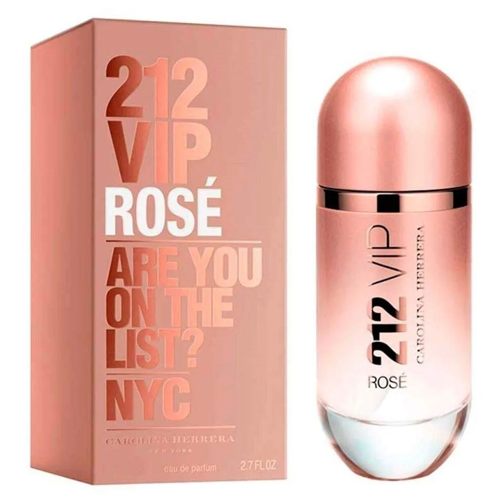 Carolina Herrera 212 Vip Rose Fragrance For Women - Notes Of Bubbly Rosé - Seductive Peach Blossom - Fresh, Elegant And Dynamic - Day And Night Wear - Sensual And Feminine Scent - Edp Spray - 1 Oz