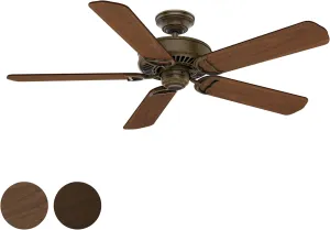 Casablanca Fan 54 inch Traditional Aged Bronze Finish Indoor Ceiling Fan with 5 Blades (Renewed)