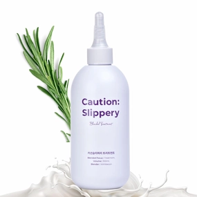 Caution: Slippery Hair Conditioner - Deep Conditioning Water-to-Cream Treatment Mask for Dry, Damaged Hair (12.4 fl oz)