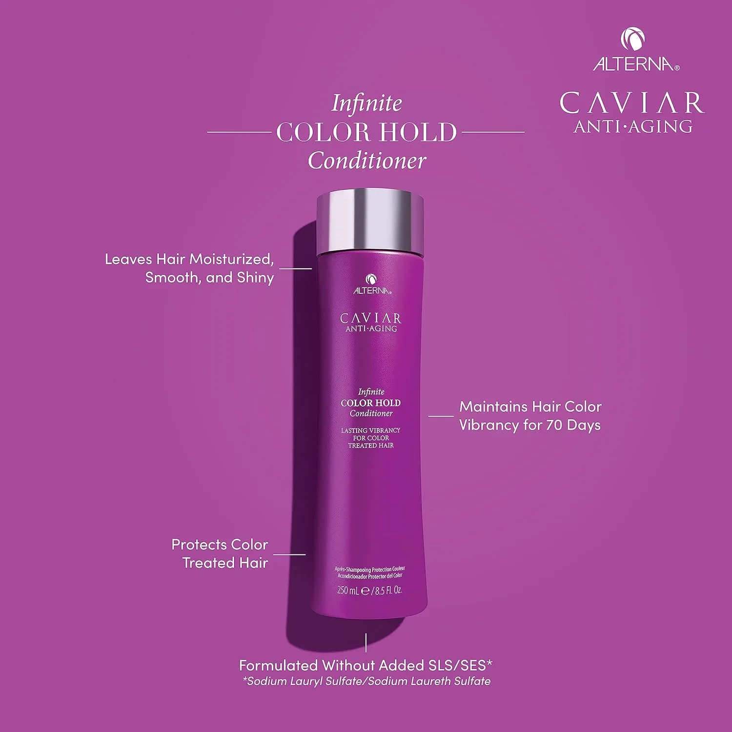 CAVIAR Anti-Aging Infinite Color Hold Conditioner | For Color Treated Hair | Minimizes Color Fade | Sulfate Free