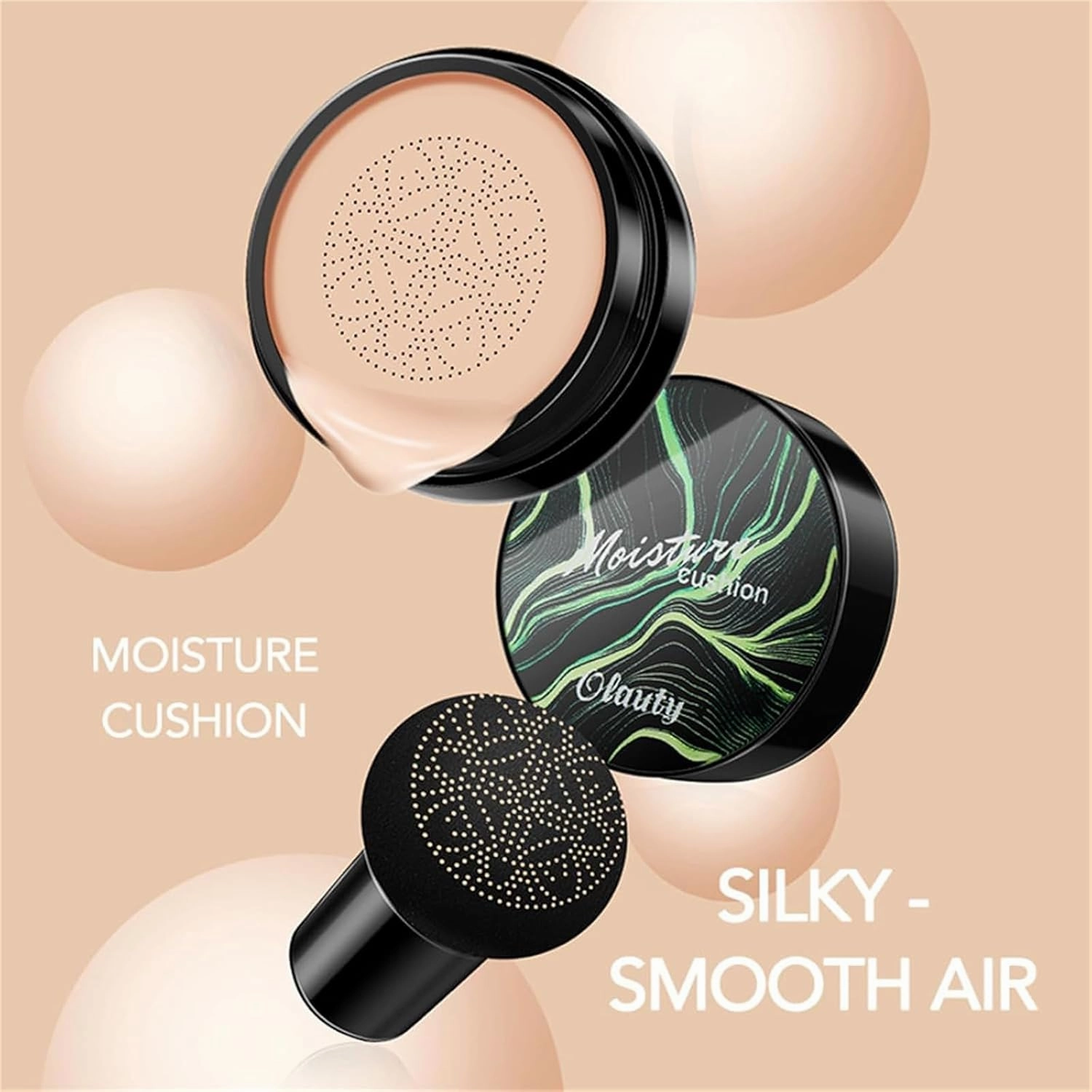 Cedar and Ash Makeup, Cedar and Ash Cc Cream, Mushroom Head Air Cushion Cc Cream, Lightweight Full Coverage Foundation, Hydrating & Natural Finish, Suitable for All Skin Types