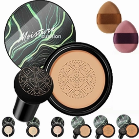 Cedar and Ash Makeup, Cedar and Ash Cc Cream, Mushroom Head Air Cushion Cc Cream, Lightweight Full Coverage Foundation, Hydrating & Natural Finish, Suitable for All Skin Types