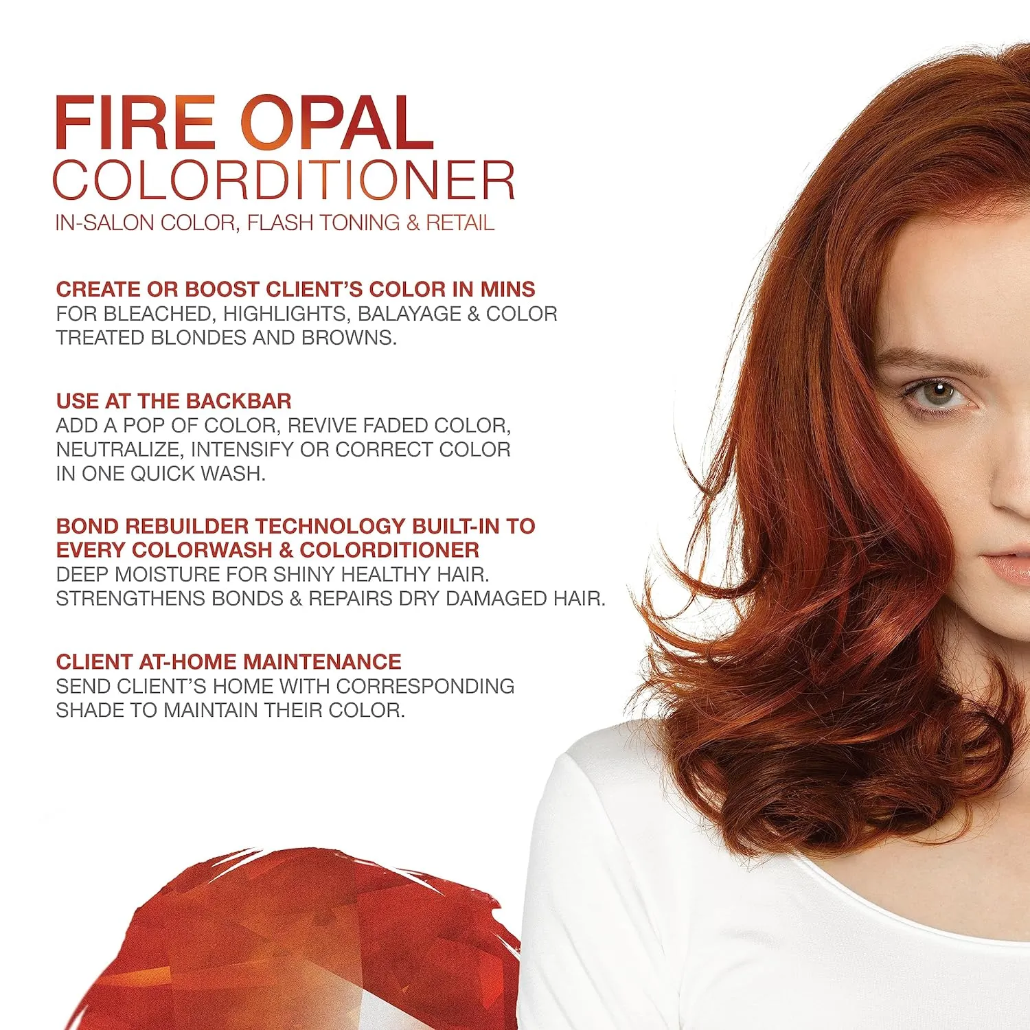 Celeb Luxury Color Depositing Conditioner - Color Refresher with Bondfix Bond Rebuilder, Viral and Gem Lites, Pairs with Colorwash