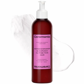 Ceremonia Weightless Hydration Conditioner with Vegan Keratin, Cupuaçu Butter & Castor Oil for Fine/Thin Hair, 8.45 Fl Oz | 250 mL