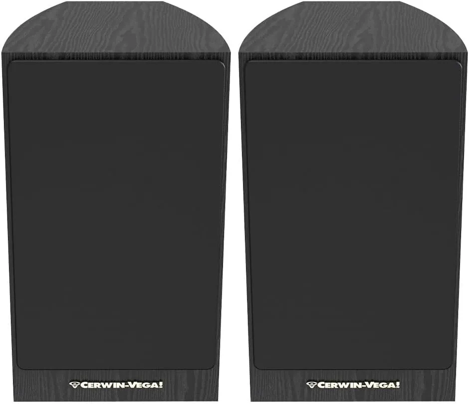 CERWIN-VEGA! Home Audio LA165 6.5" 2-Way Bookshelf Speakers (Black)