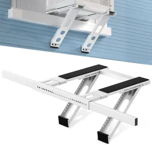 Cesluck No Drill Window AC Support Bracket: Adjustable Air Conditioner Support Bracket, Heavy Duty, Fits Single & Double-Hung Windows, Universal Units for 5000-24000 BTU, Up to 220 lbs