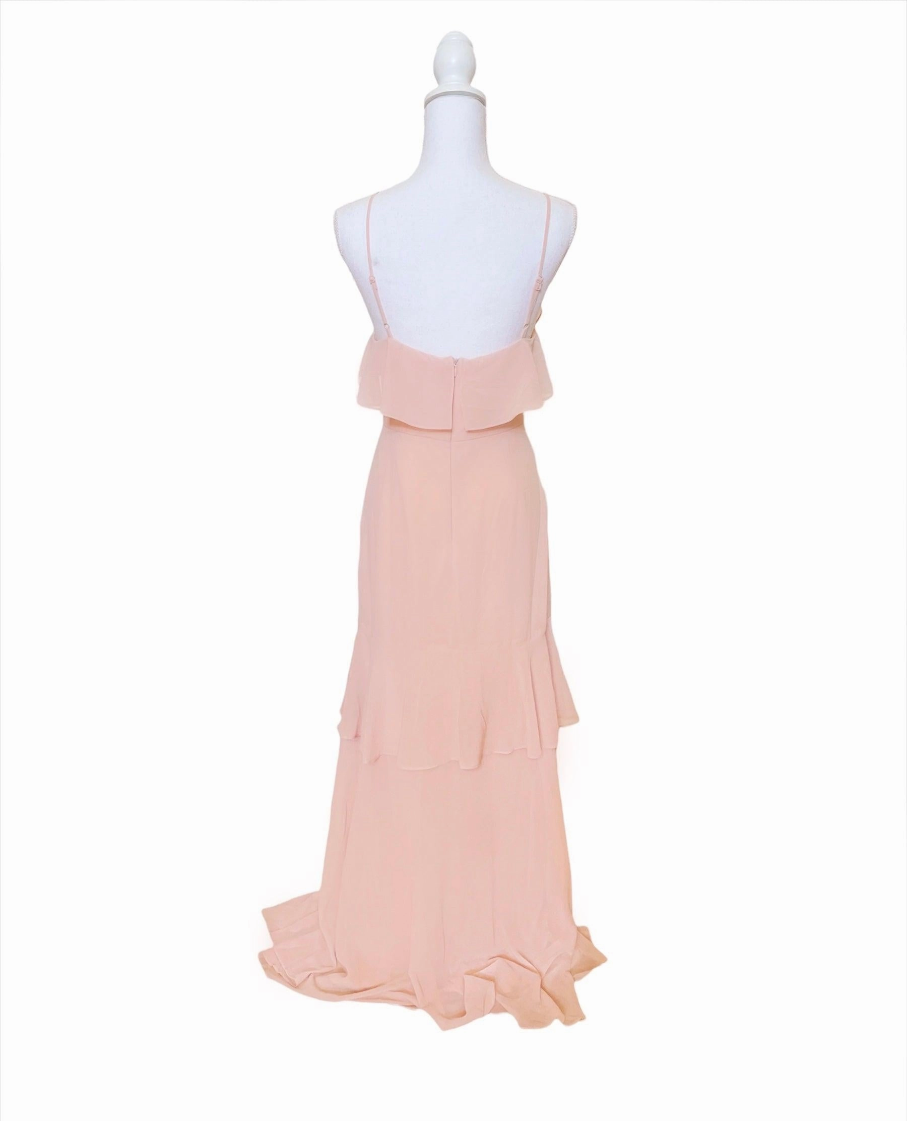 Cherish the Moment Ruffled High-Low Maxi