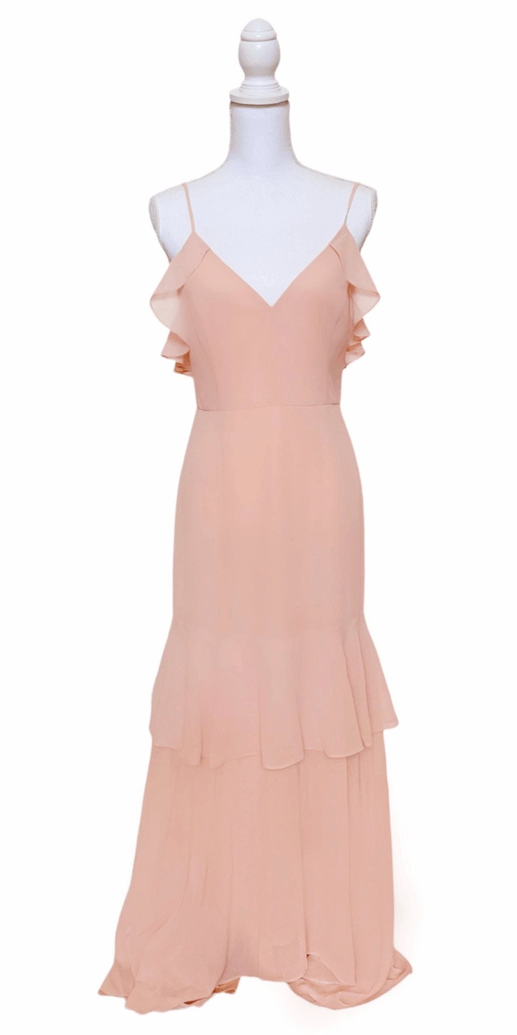 Cherish the Moment Ruffled High-Low Maxi