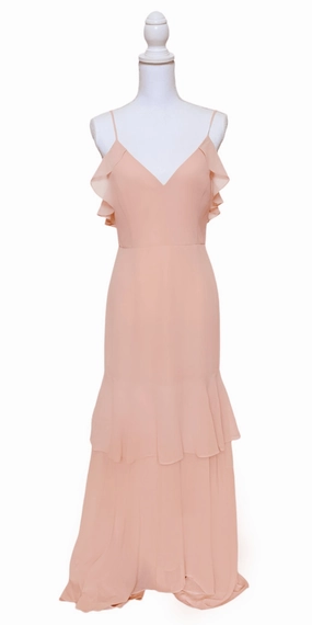 Cherish the Moment Ruffled High-Low Maxi