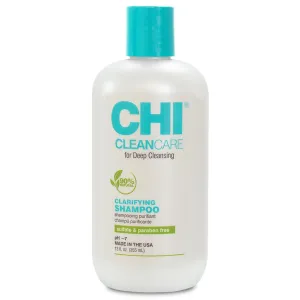 CHI CleanCare Clarifying Shampoo, Deeply Cleanses Hair & Scalp, Removes Build Up & Restores Moisture To Hair, Sulfate, Paraben, & Cruelty-Free, 12 Oz