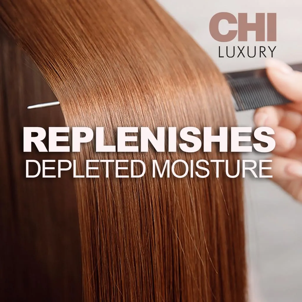 CHI Luxury Black Seed Oil Moisture Replenish Conditioner, Strengthens for Soft Hair, Replenishes Moisture, Sulfate, Paraben & Gluten-Free, 25 Oz