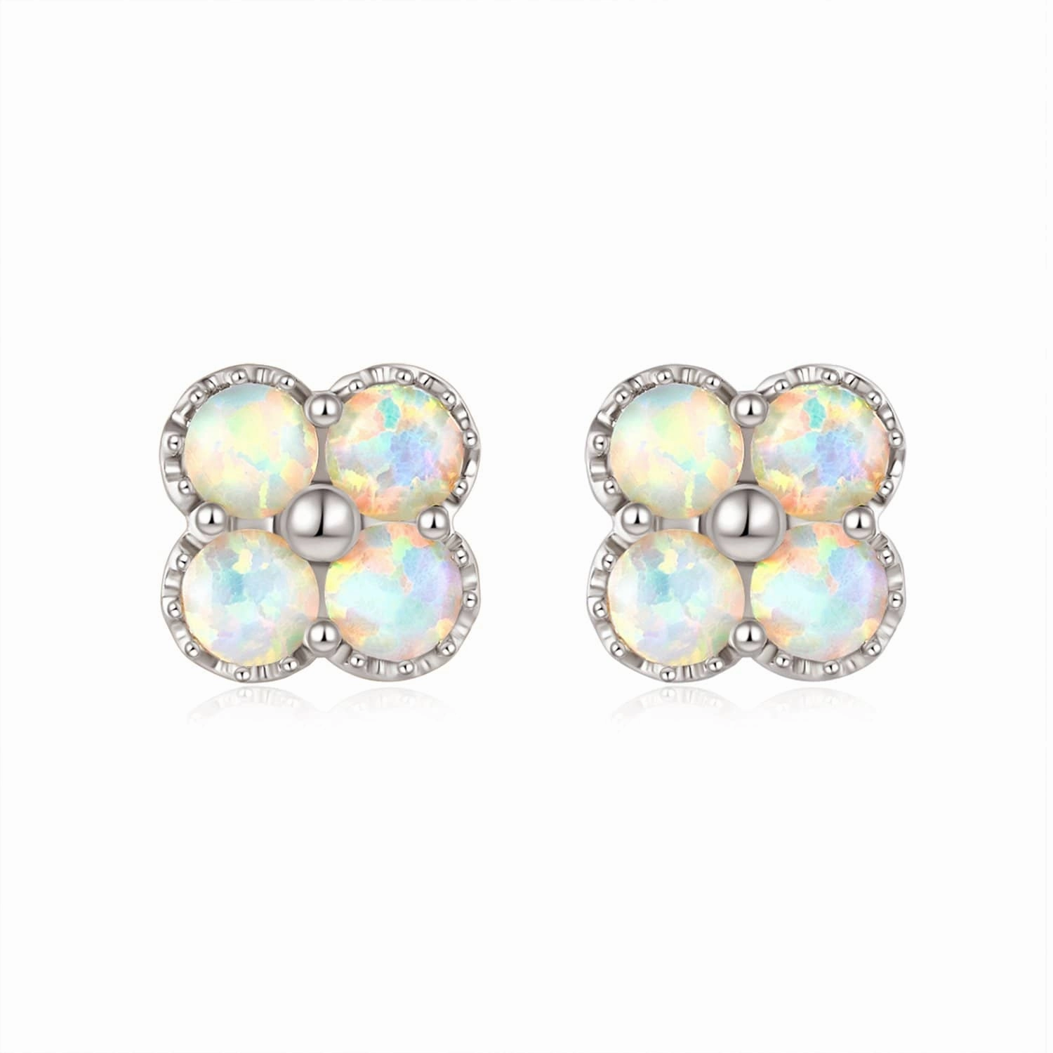 Chloe - 18K Opal Stud Earrings