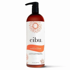 Cibu Curl   Coil Conditioner 30076 Cleanses, Hydrates, Nourishes, Revitalizes, Detangles & Preserves Natural Curl   Coil for Frizz-Free Manageable Hair | Sulfate-Free & Gentle for Daily Use 1 Liter