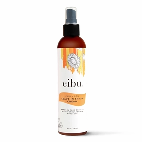 Cibu Curl   Coil Leave-In Spray Cream 30068 Moisturizes & Strengthens to Improve Texture - Spray to Revitalize & Activate Curls, Coils & Waves Leaves Hair Frizz-Free, Smooth, Manageable with Shine 8oz