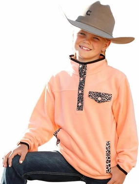 Cinch Cruel Girl Girl's Peach Fleece Pullover