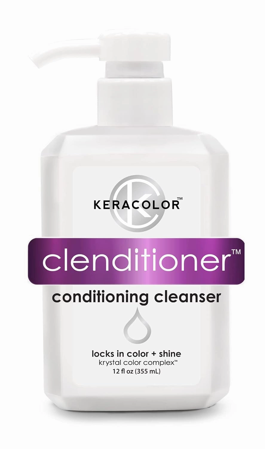 Clenditioner Cleansing Conditioner, Color Protecting Keratin-Infused Co-Wash, Prevents Fade, 2 Sizes