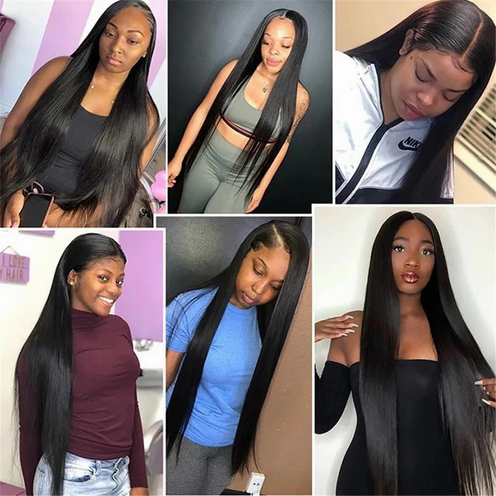 Clip in Hair Extensions Long Straight Clip in Hair Extensions Real Human Hair Extensions 20 22 24 Inch Brazilian Remy Human Hair Clip in Hair Extensions 8 Pieces 120G Human Hair Extensions Clip(22inch