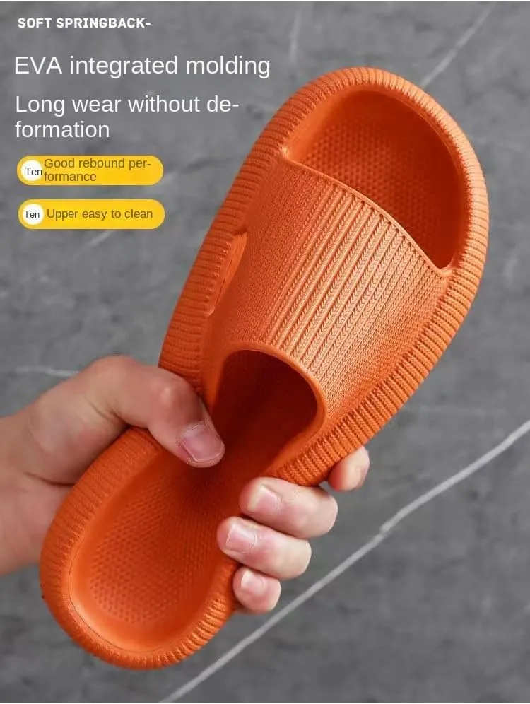 Cloud slippers for Women and Men,Pillow Slippers for Women and Men, House Slippers,Shower Shoes,Indoor Slides, Ultimate Comfort，Cushioned Thick Sole, Lightweight, Thick Sole, Non-Slip, Easy to Clean