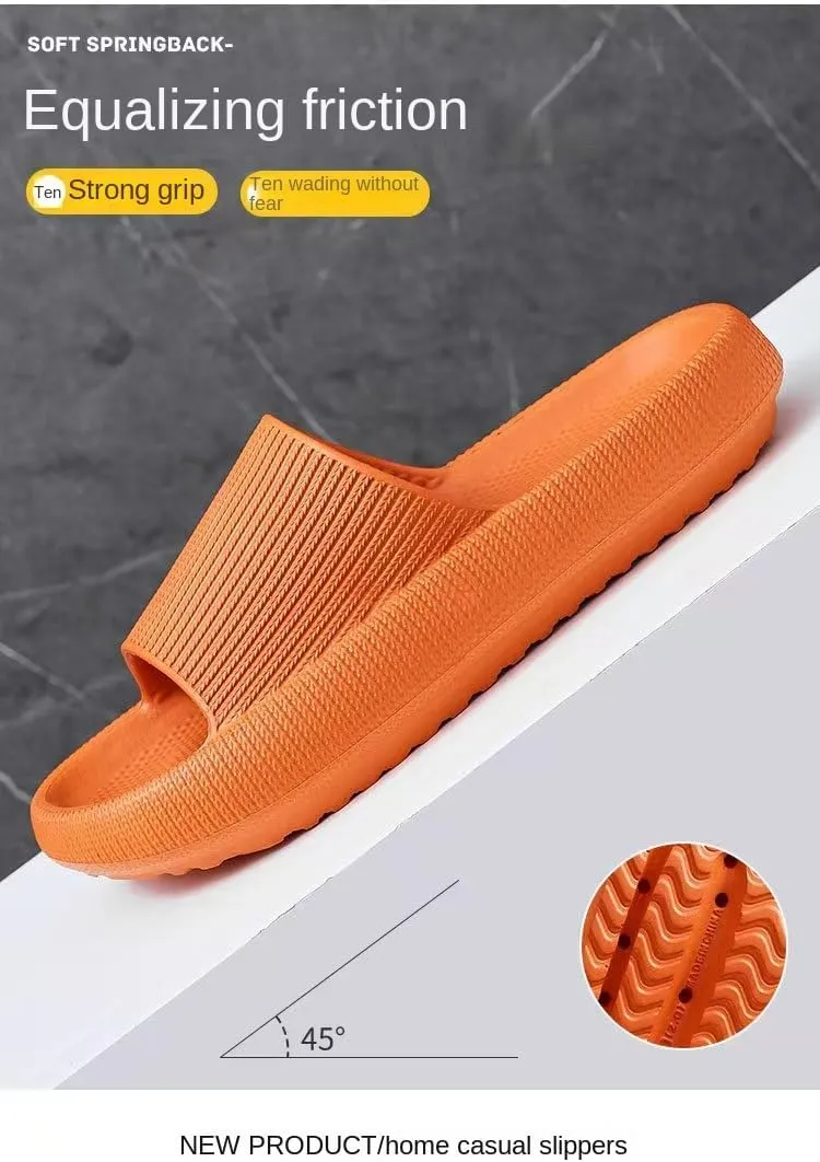 Cloud slippers for Women and Men,Pillow Slippers for Women and Men, House Slippers,Shower Shoes,Indoor Slides, Ultimate Comfort，Cushioned Thick Sole, Lightweight, Thick Sole, Non-Slip, Easy to Clean
