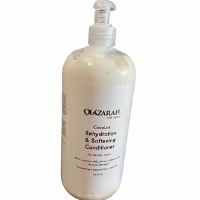 CocoLux Rehydration & Softening Conditioner for All Hair Types W/Coconut Milk, Sweet Almond Oil, Acacia Senegal, Paraben Free, Sulphate Free, Color Safe, 33 Fl. Oz. (with pump)